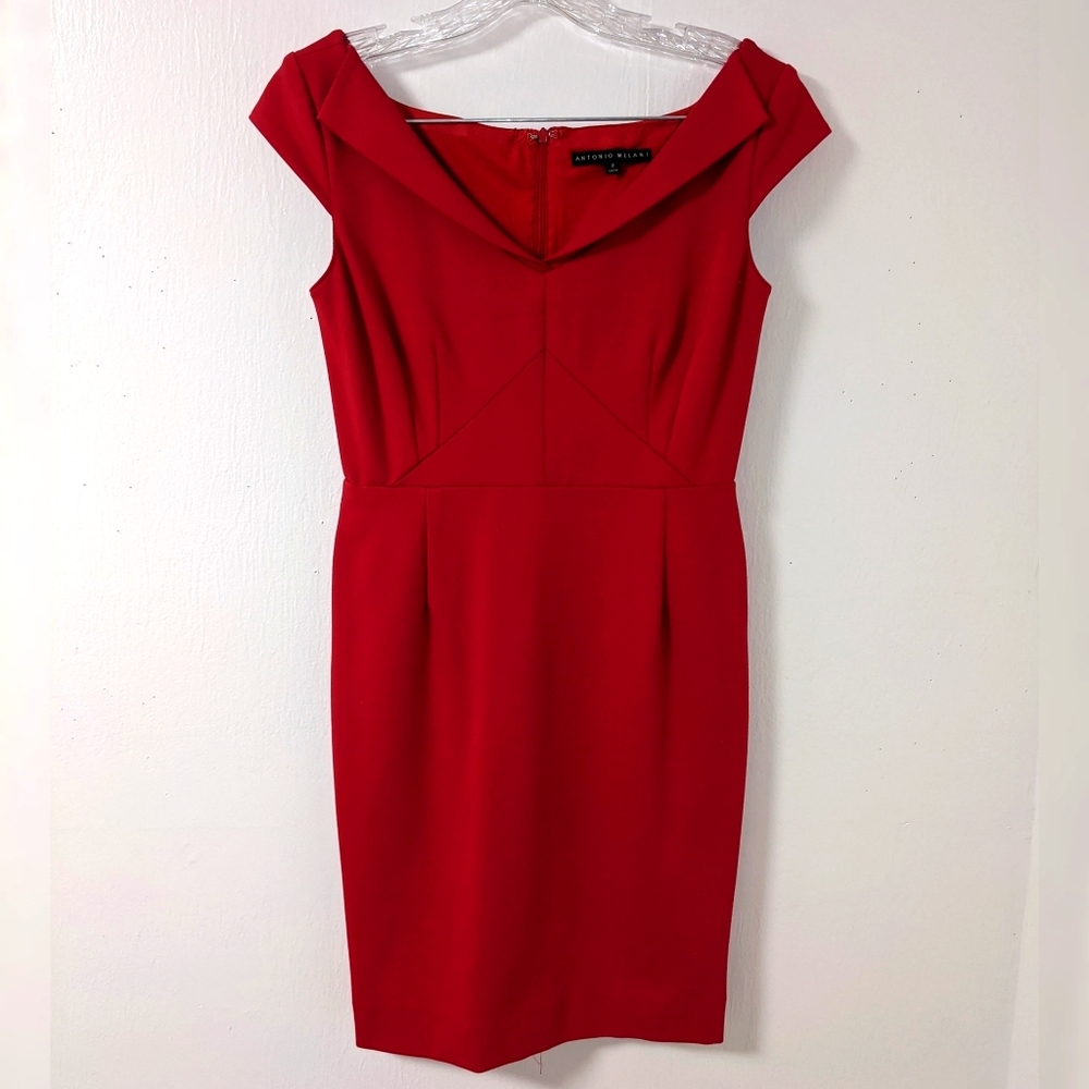 Antonio Melani Dress Red Size 2